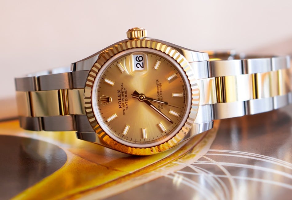 Rolex Datejust 31 Oystersteel And Yellow Gold Champagne dial 278273