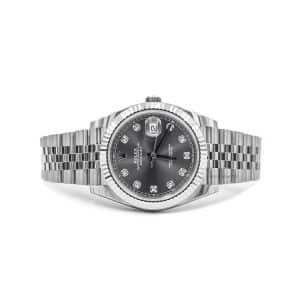Rolex Datejust 41 Automatic Rhodium Diamond Dial ref. 126334