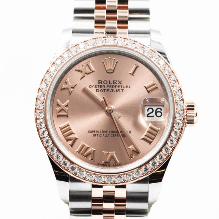 Rolex Lady-Datejust 28 Oystersteel, Everose gold and diamonds 279381RBR