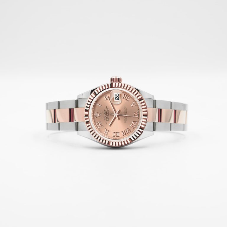 Rolex Lady-Datejust 28 in Oystersteel and Everose Gold A Rosé Color dial