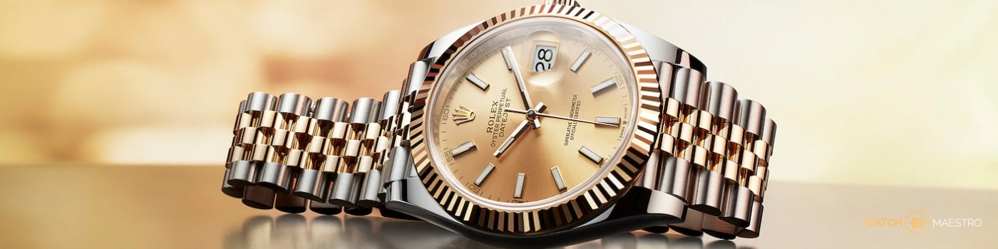 Rolex Datejust watch with Jubilee bracelet