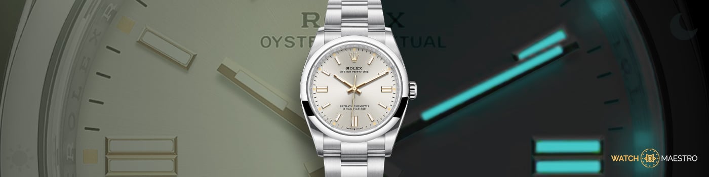 Rolex Oyster Perpetual silver dial