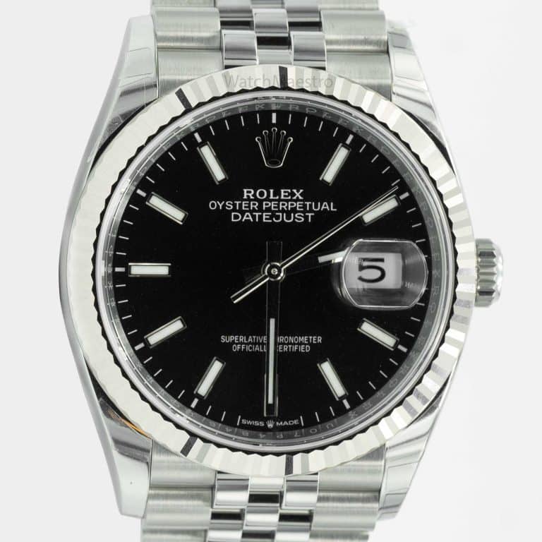 Rolex Datejust 36mm black dial jubilee bracelet