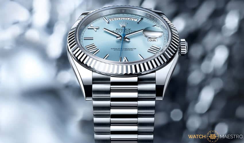 Rolex Day Date Blue Dial watches for men
