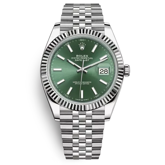Rolex Datejust Mint Green Jubilee Fluted Product