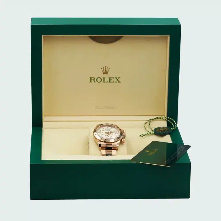 Rolex Daytona Everose Gold White Dial box and papers