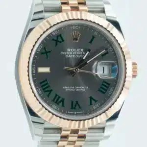 Rolex Datejust 41 Wimbledon Two Tone Fluted Rose Gold