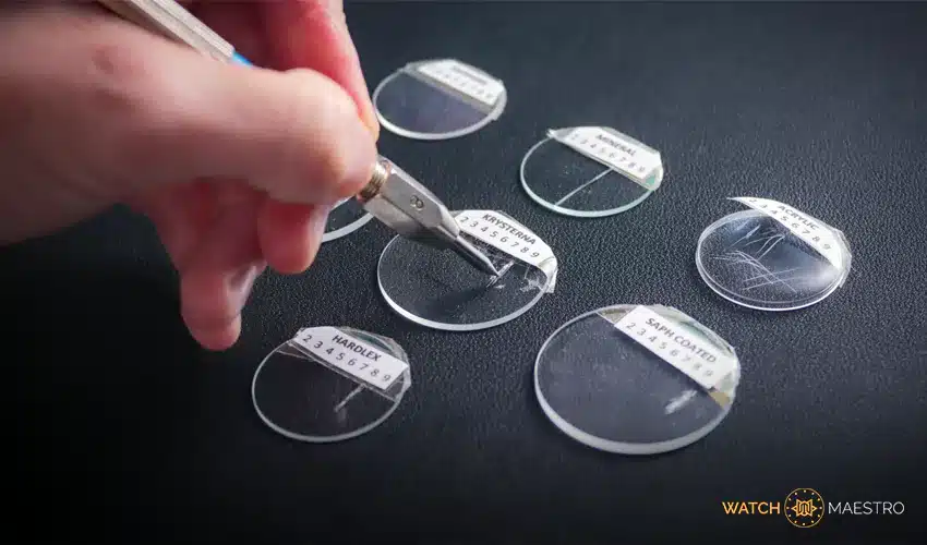 different types of watch glass